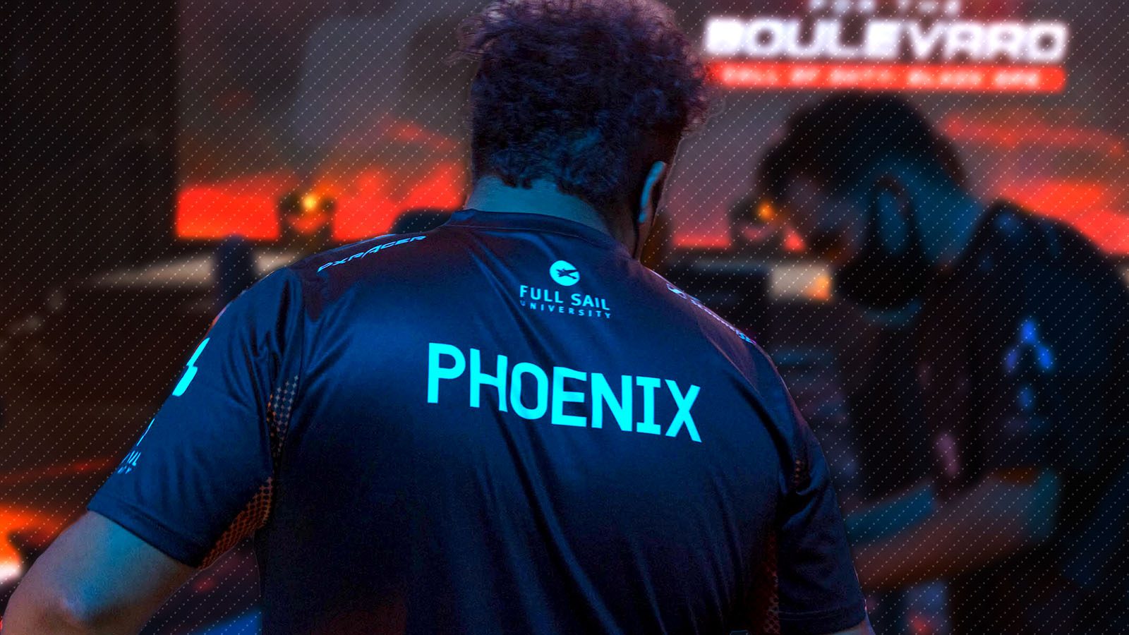 Nacip “Phoenix” Fayad displays his Armada jersey emblazoned with his namesake.